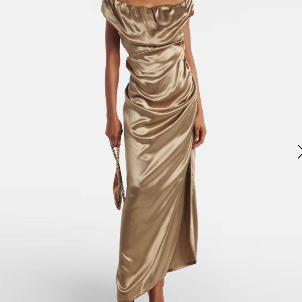 Vivienne Westwood Ginnie pencil dress in gold